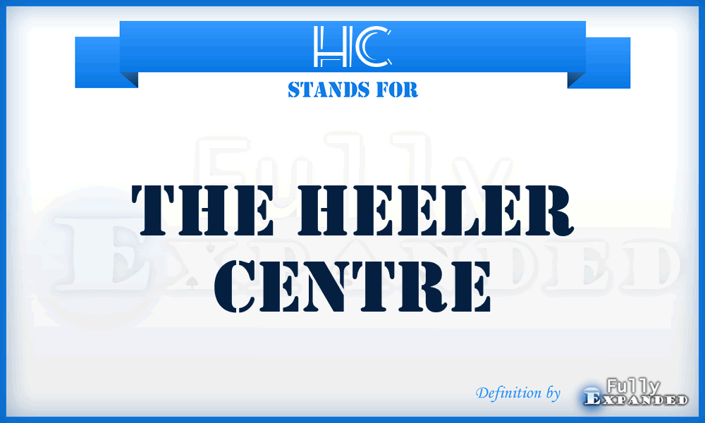 HC - The Heeler Centre