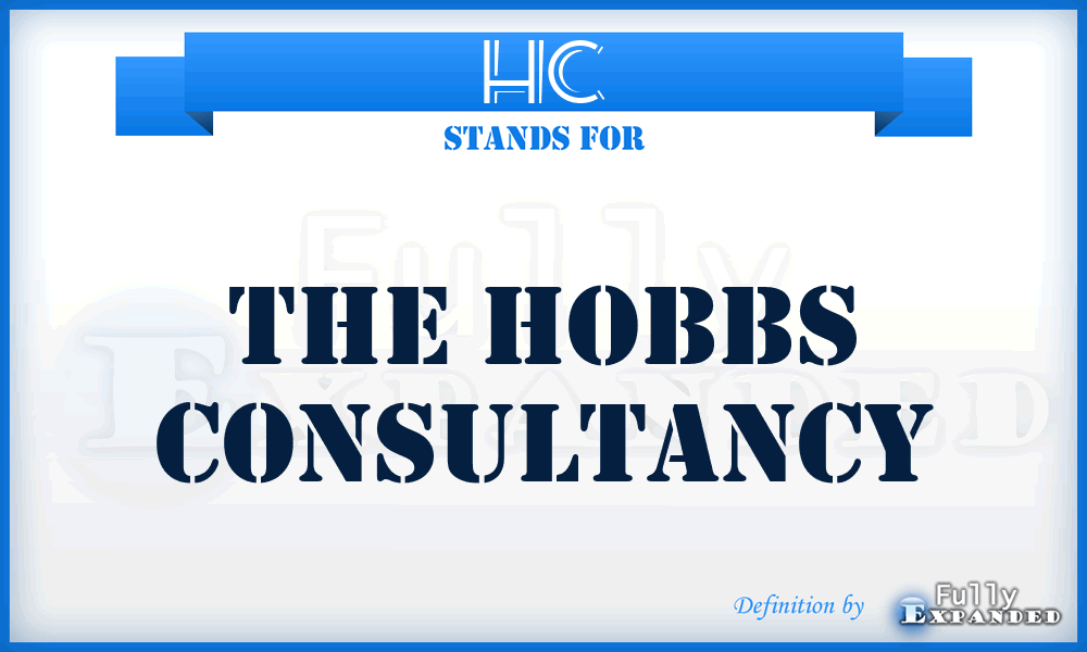 HC - The Hobbs Consultancy