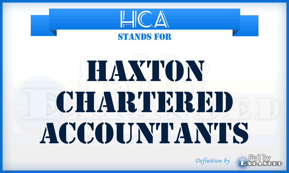 HCA - Haxton Chartered Accountants