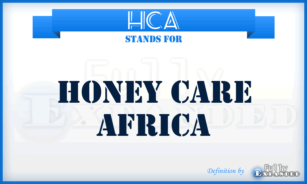 HCA - Honey Care Africa