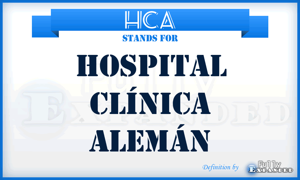 HCA - Hospital Clínica Alemán