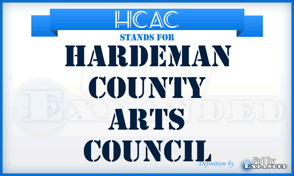 HCAC - Hardeman County Arts Council