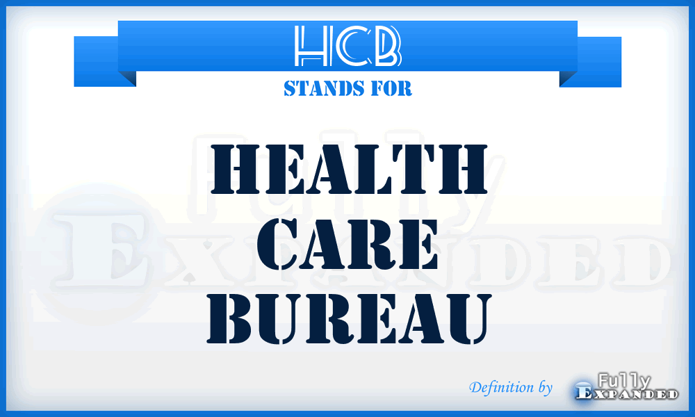 HCB - Health Care Bureau