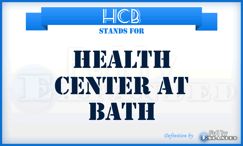 HCB - Health Center at Bath