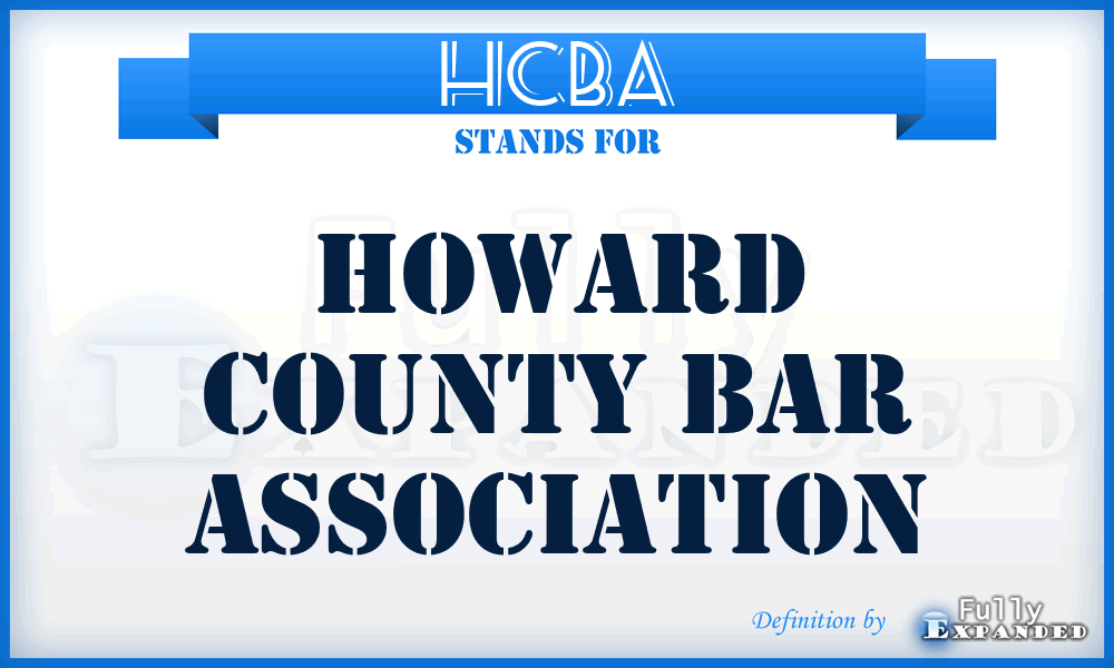 HCBA - Howard County Bar Association