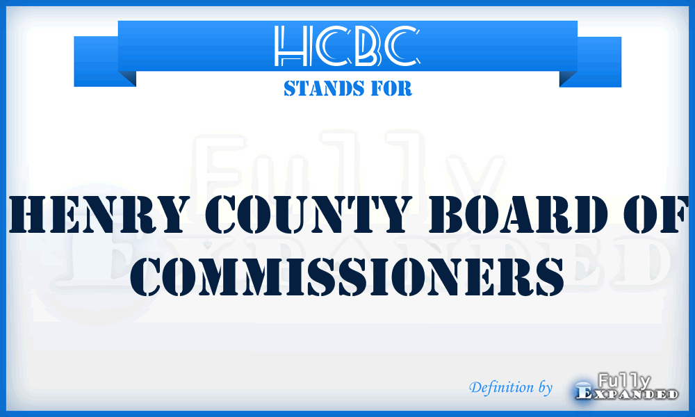 HCBC - Henry County Board of Commissioners