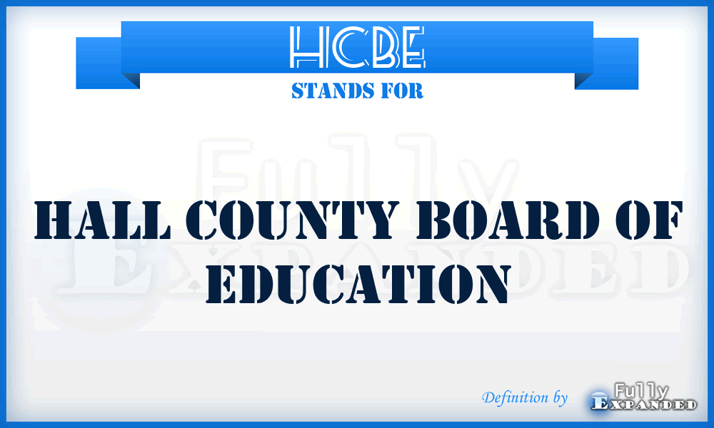 HCBE - Hall County Board of Education