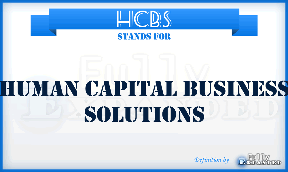 HCBS - Human Capital Business Solutions