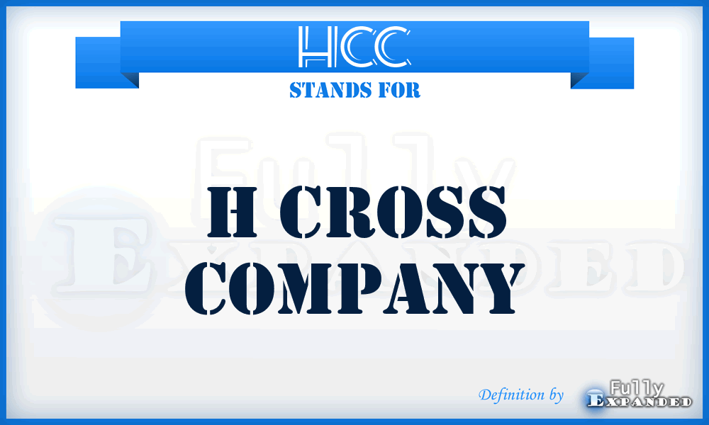 HCC - H Cross Company