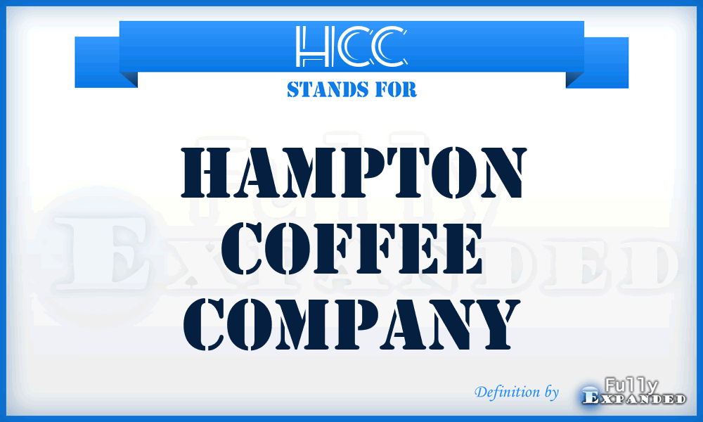 HCC - Hampton Coffee Company