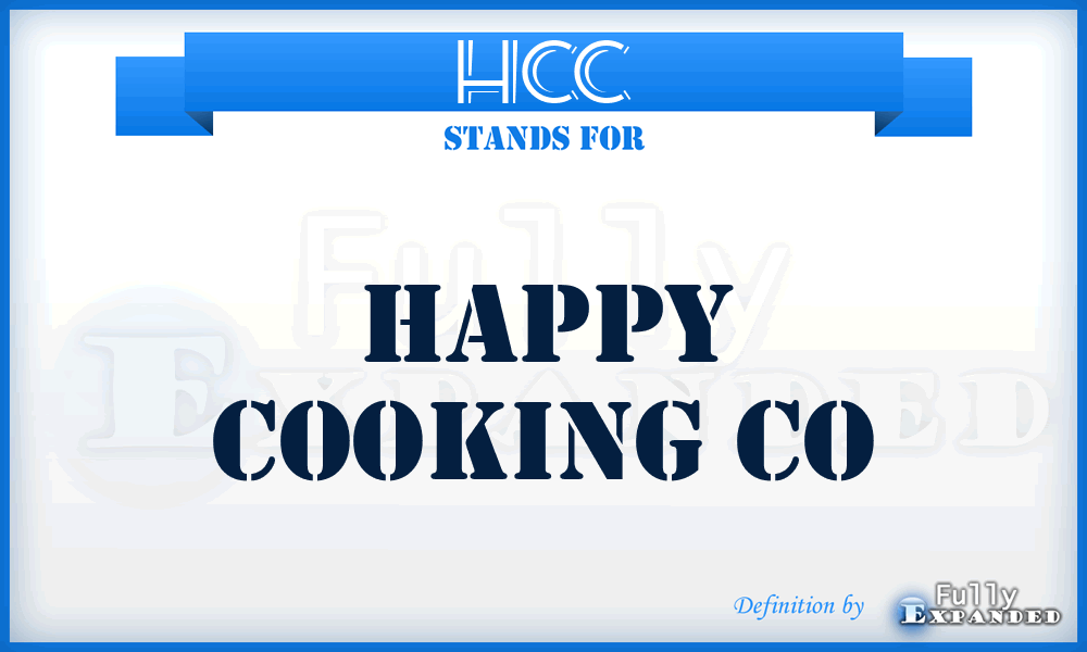 HCC - Happy Cooking Co