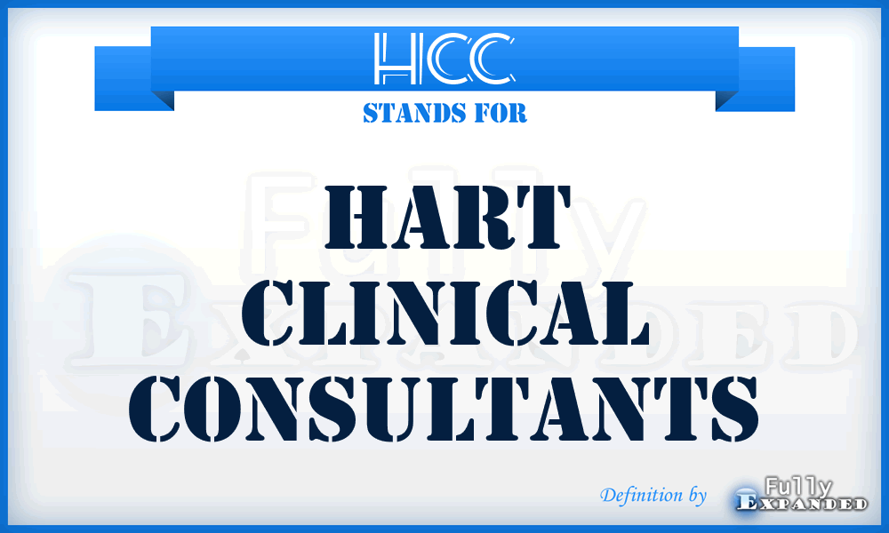 HCC - Hart Clinical Consultants