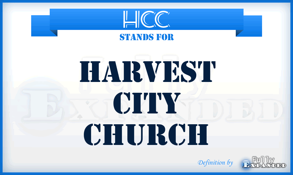 HCC - Harvest City Church