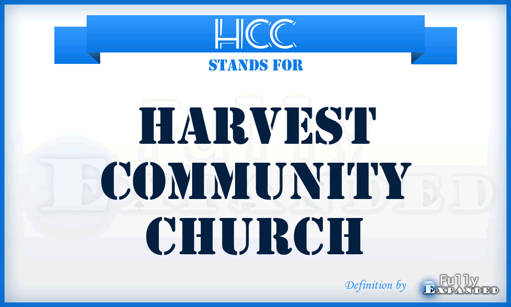 HCC - Harvest Community Church