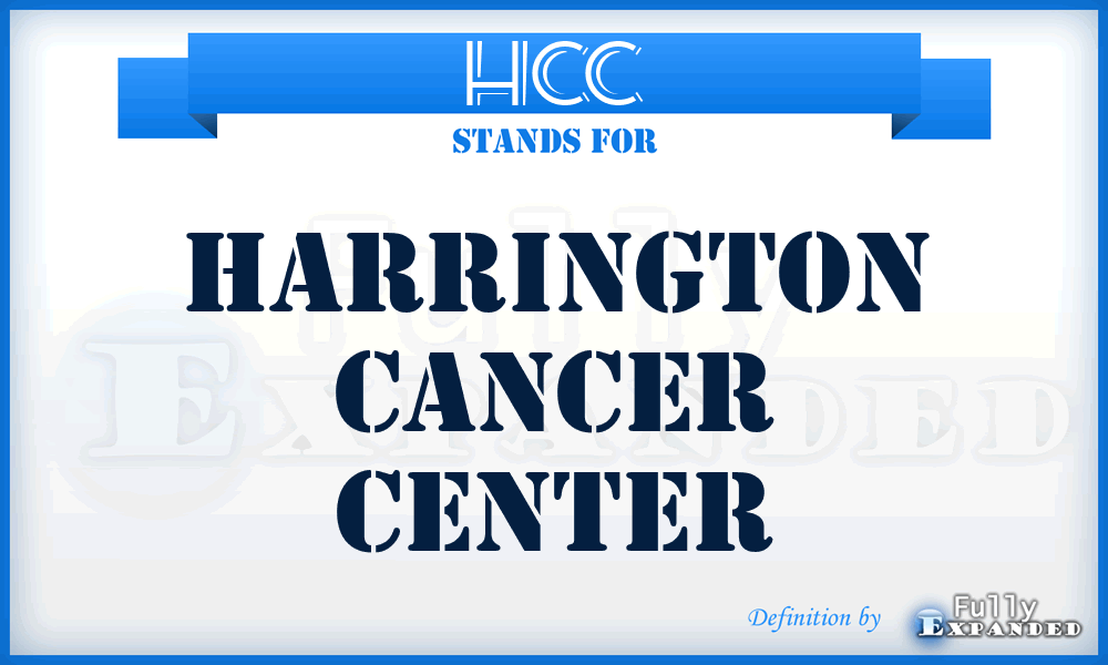 HCC - Harrington Cancer Center