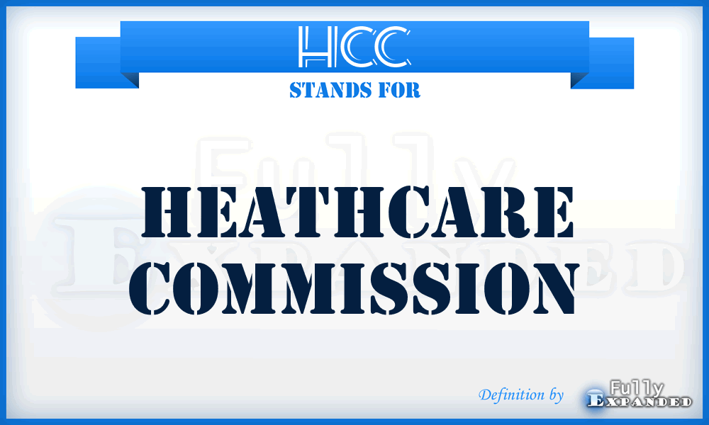 HCC - Heathcare Commission