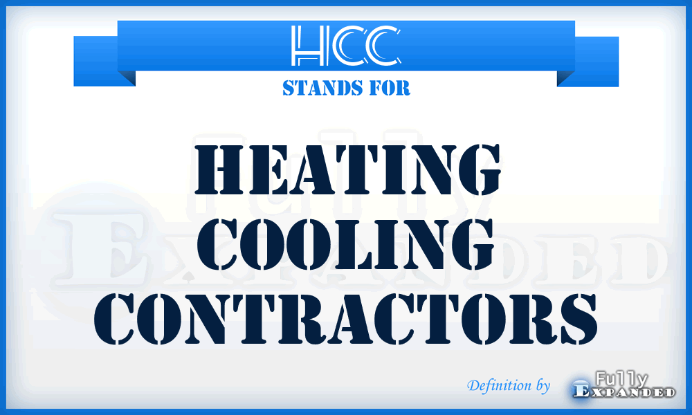 HCC - Heating Cooling Contractors