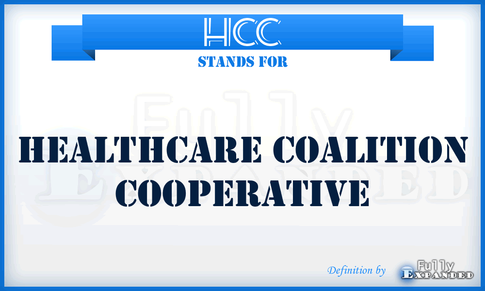 HCC - Healthcare Coalition Cooperative