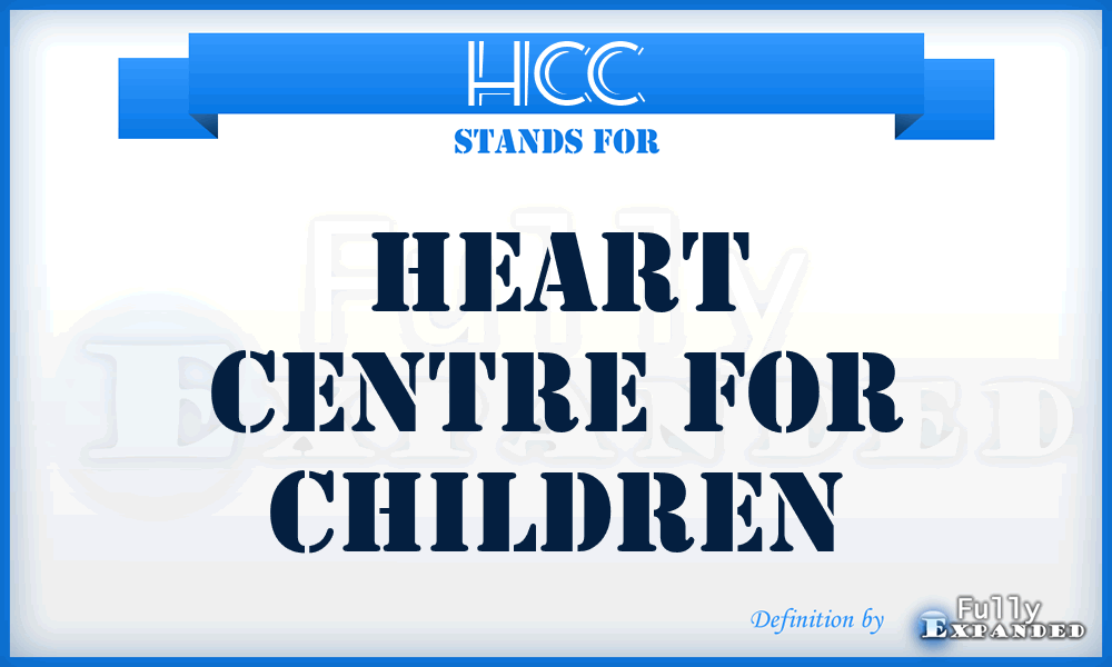 HCC - Heart Centre for Children