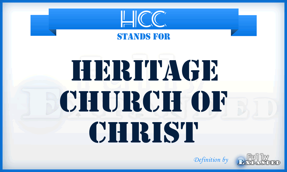 HCC - Heritage Church of Christ