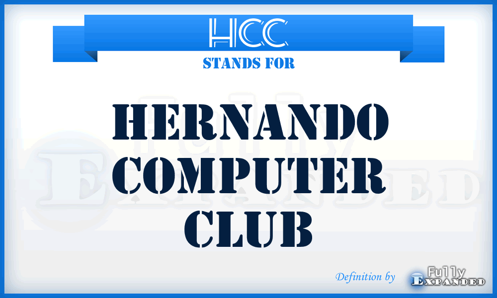 HCC - Hernando Computer Club
