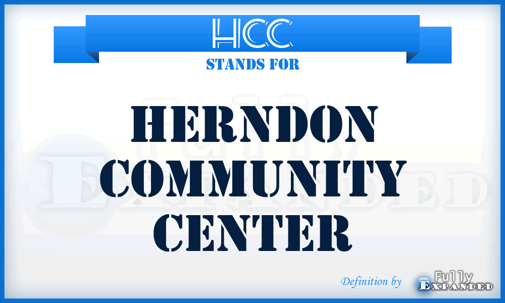 HCC - Herndon Community Center