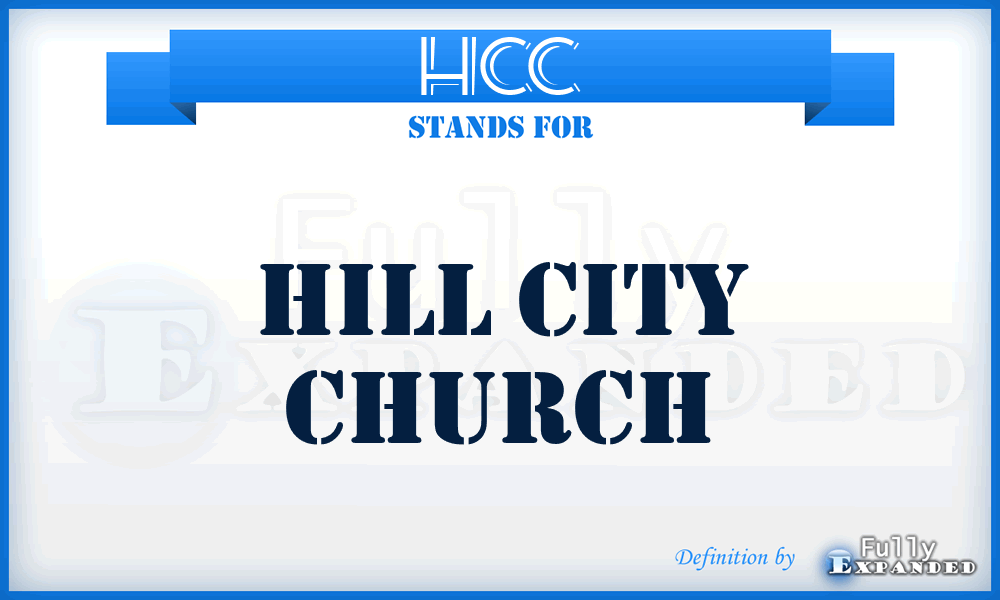 HCC - Hill City Church