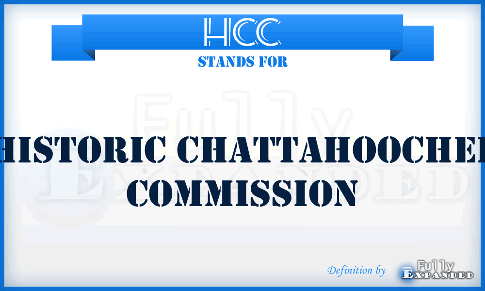 HCC - Historic Chattahoochee Commission