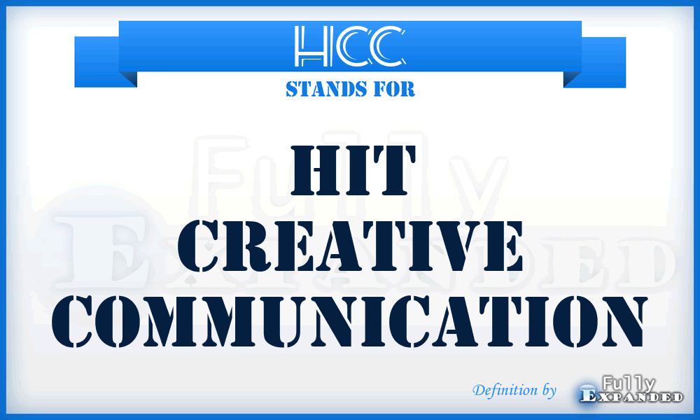 HCC - Hit Creative Communication