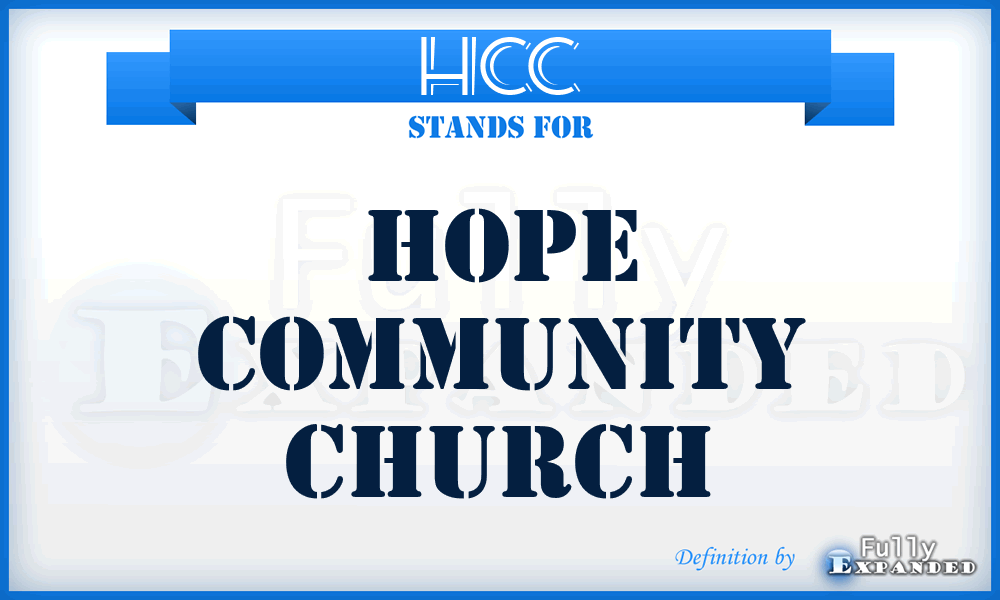 HCC - Hope Community Church