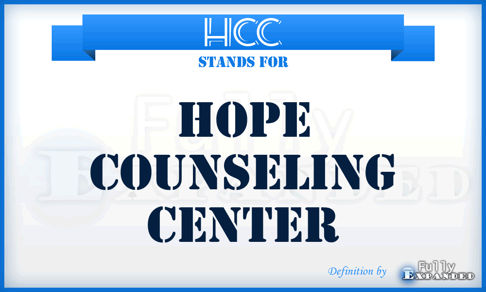 HCC - Hope Counseling Center