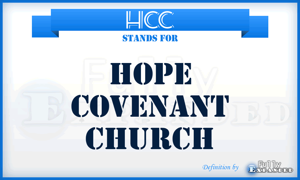 HCC - Hope Covenant Church