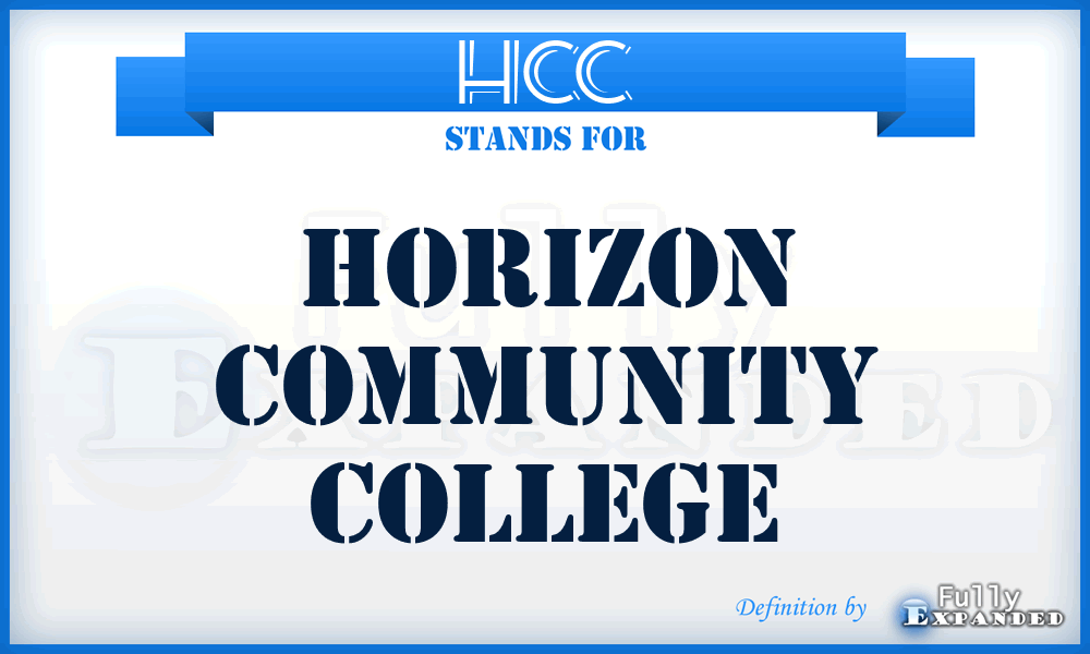 HCC - Horizon Community College