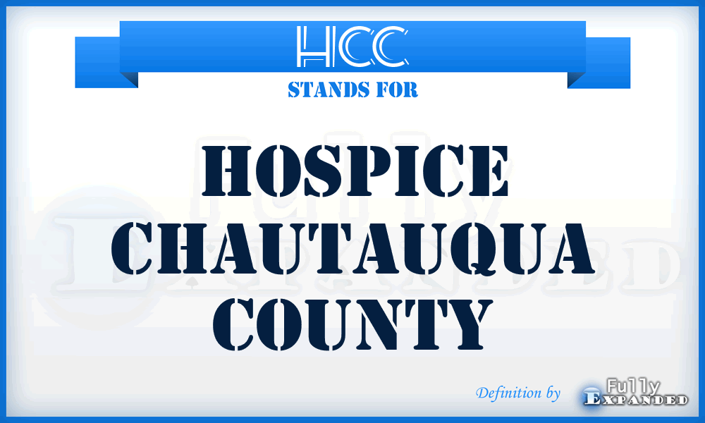 HCC - Hospice Chautauqua County