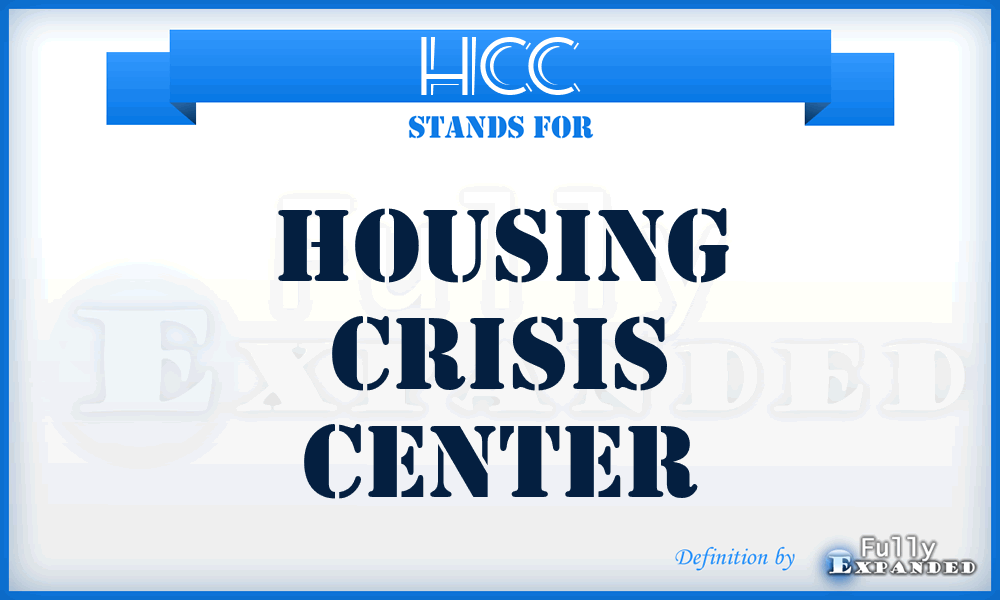 HCC - Housing Crisis Center