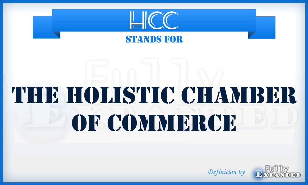 HCC - The Holistic Chamber of Commerce
