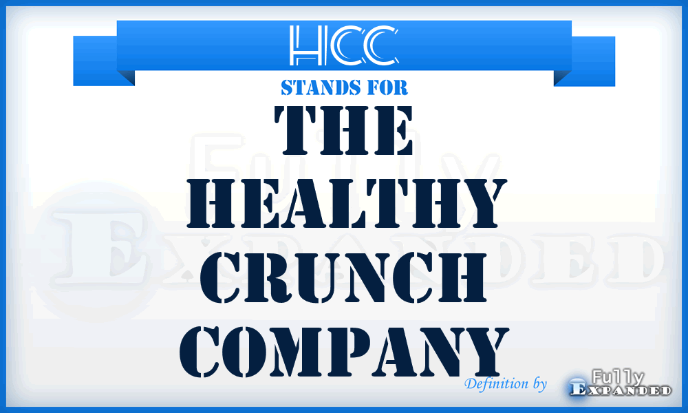 HCC - The Healthy Crunch Company