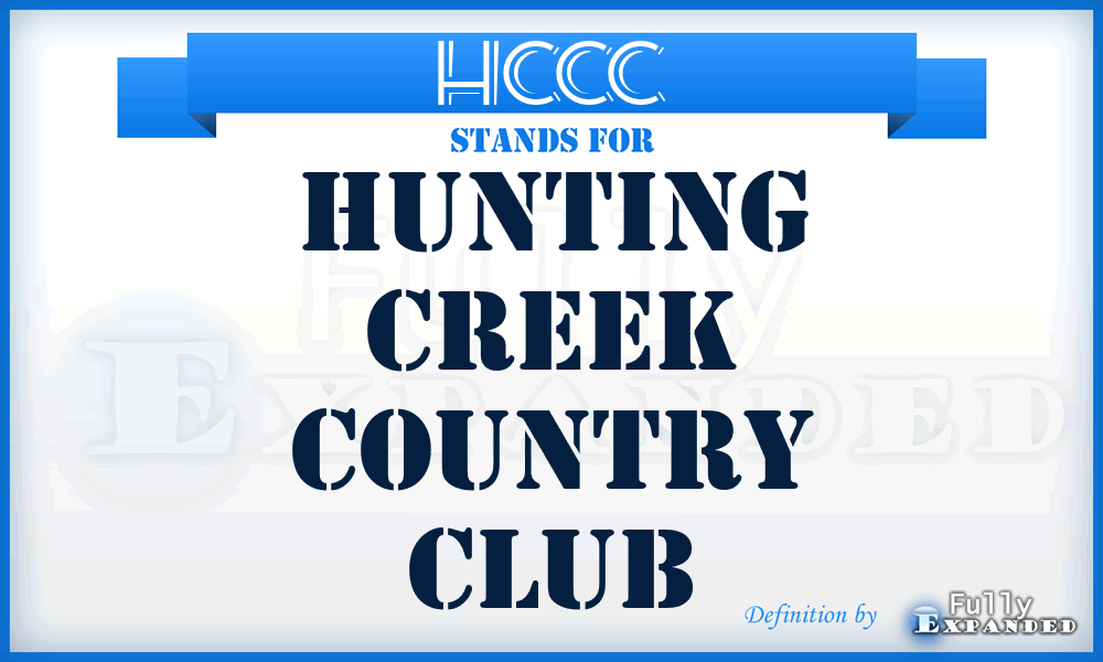 HCCC - Hunting Creek Country Club