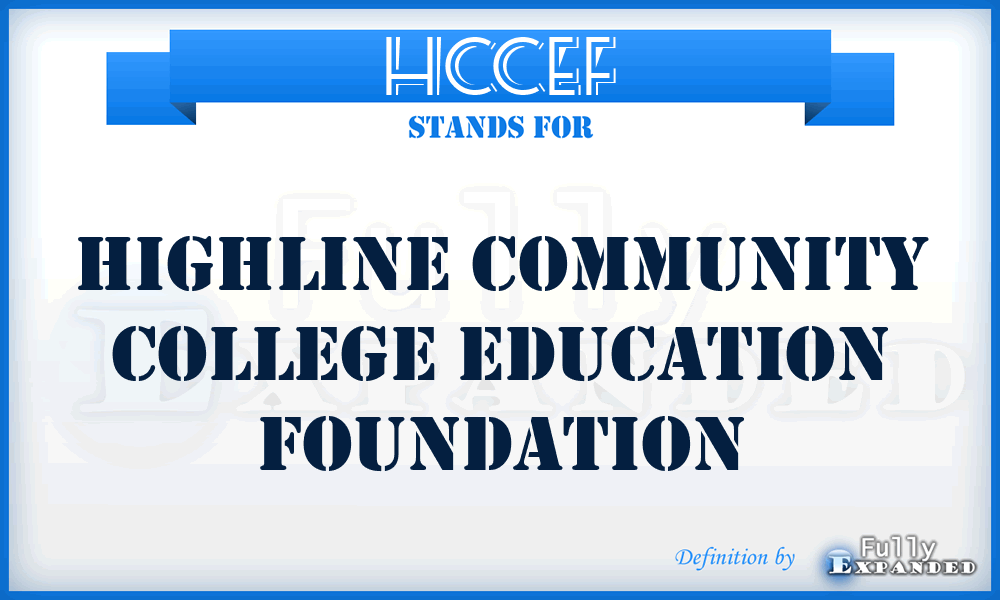 HCCEF - Highline Community College Education Foundation