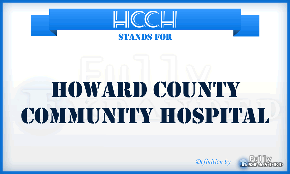 HCCH - Howard County Community Hospital