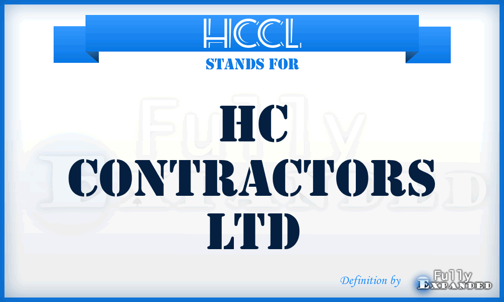 HCCL - HC Contractors Ltd