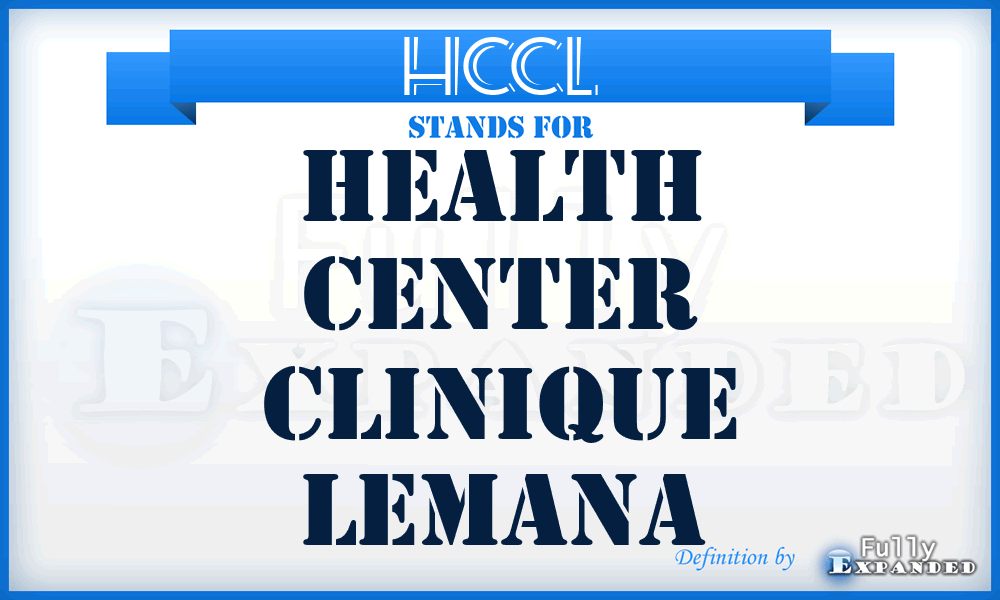 HCCL - Health Center Clinique Lemana