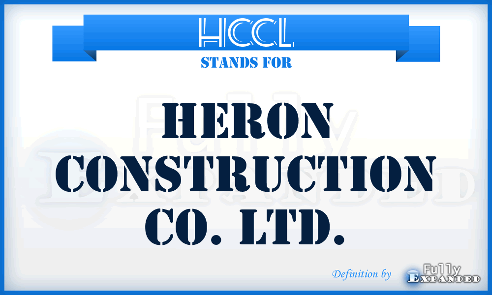 HCCL - Heron Construction Co. Ltd.