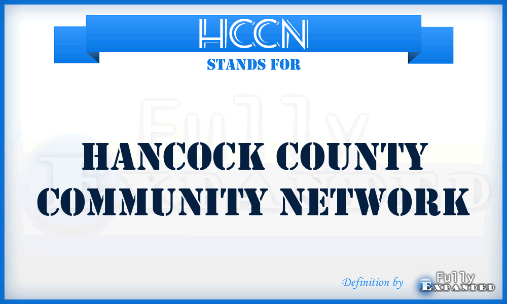 HCCN - Hancock County Community Network