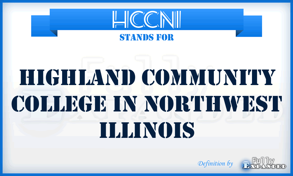 HCCNI - Highland Community College in Northwest Illinois