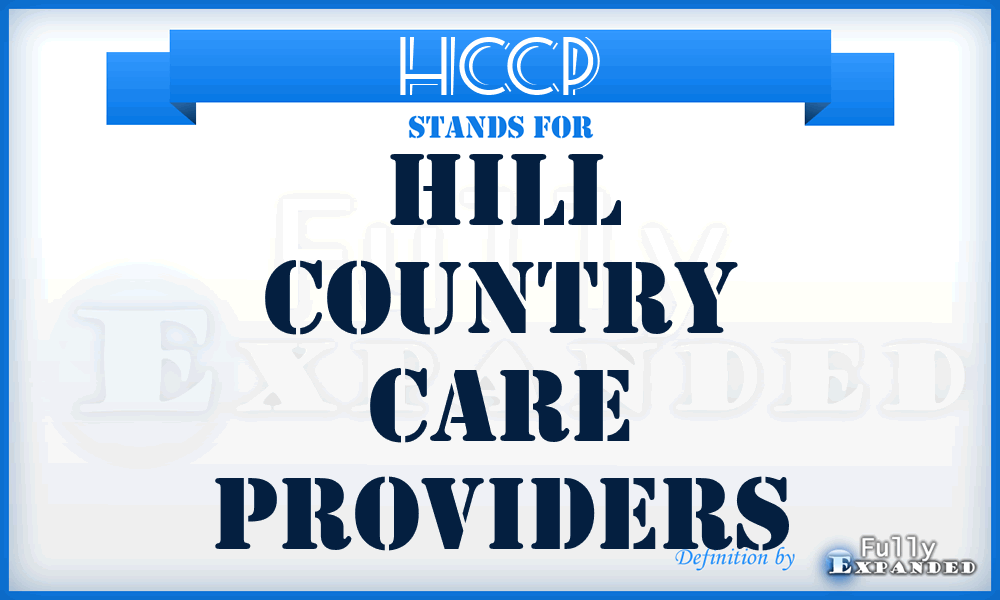 HCCP - Hill Country Care Providers