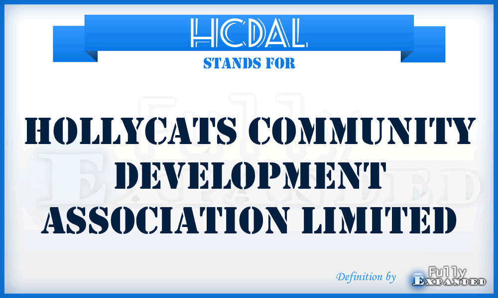 HCDAL - Hollycats Community Development Association Limited