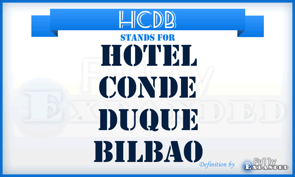 HCDB - Hotel Conde Duque Bilbao