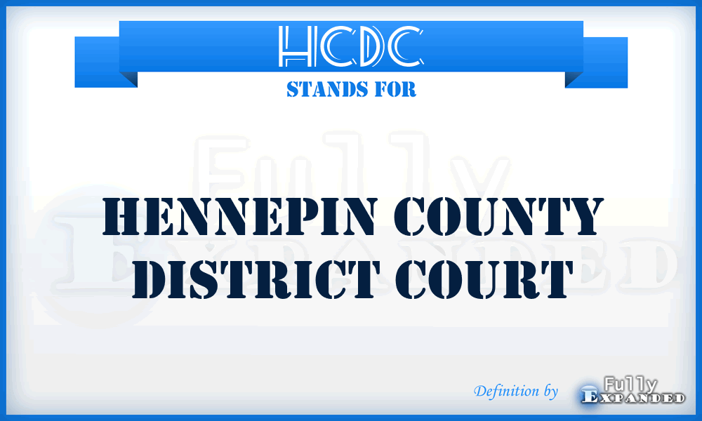 HCDC - Hennepin County District Court