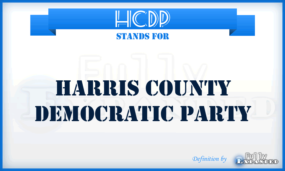 HCDP - Harris County Democratic Party